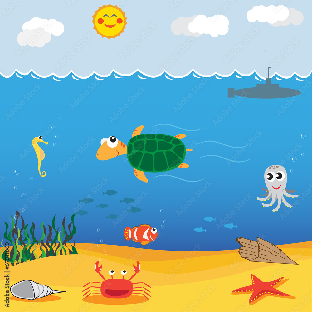 Obraz premium under sea