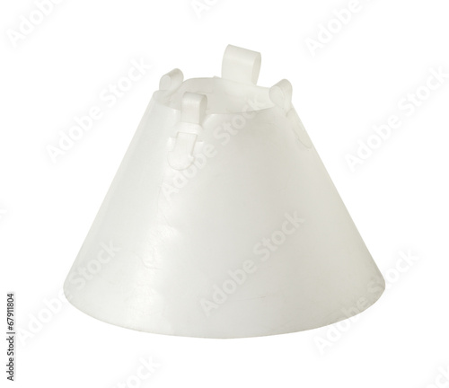 Photography Wound healing cone, elizabethan collar (with clipping path)