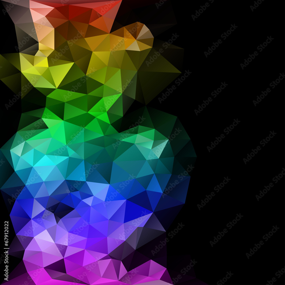 polygonal abstract composition