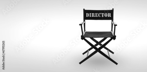 Director chair -including clipping path