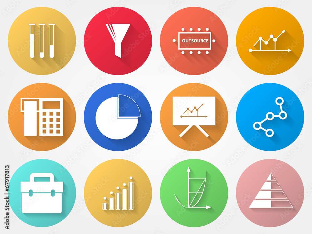 Circle icons for outsource Circle icons for outsource