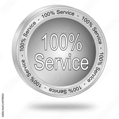 100% Service Button