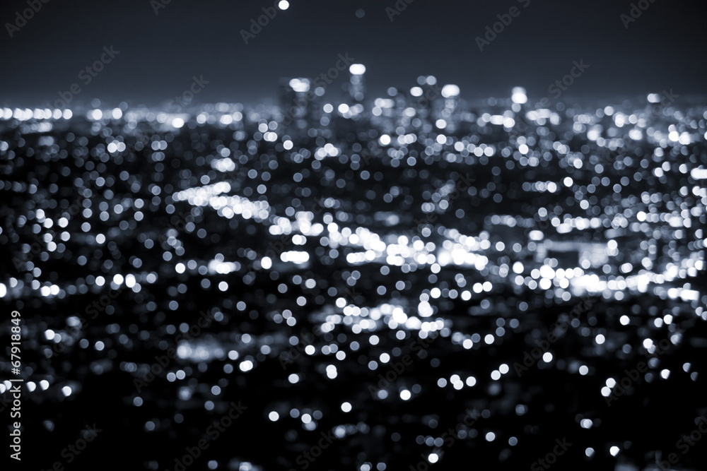 Fototapeta premium Bokeh lights from a modern city