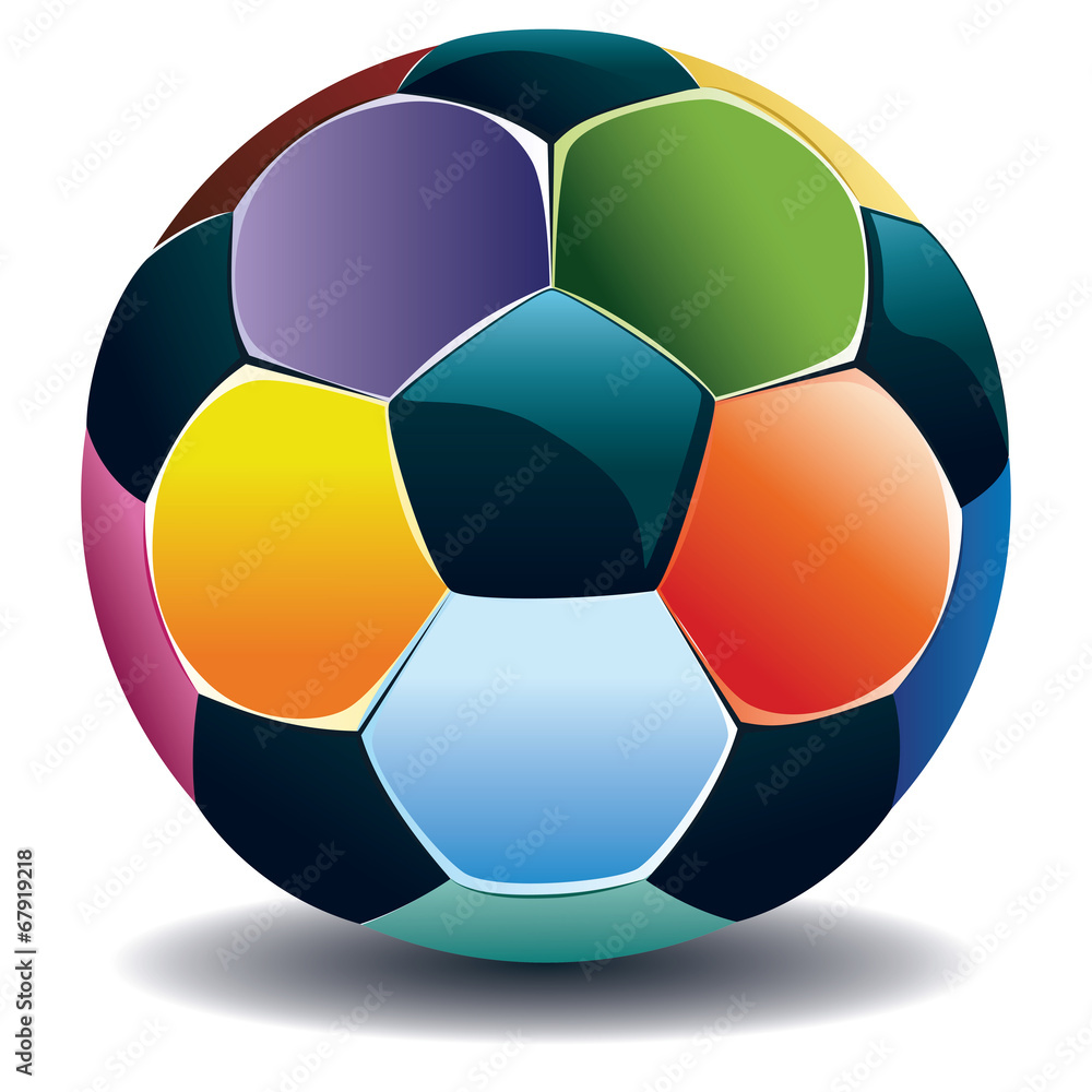 Colorful Soccer Ball