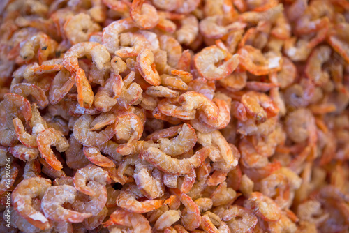 dried shrimps in fresh market
