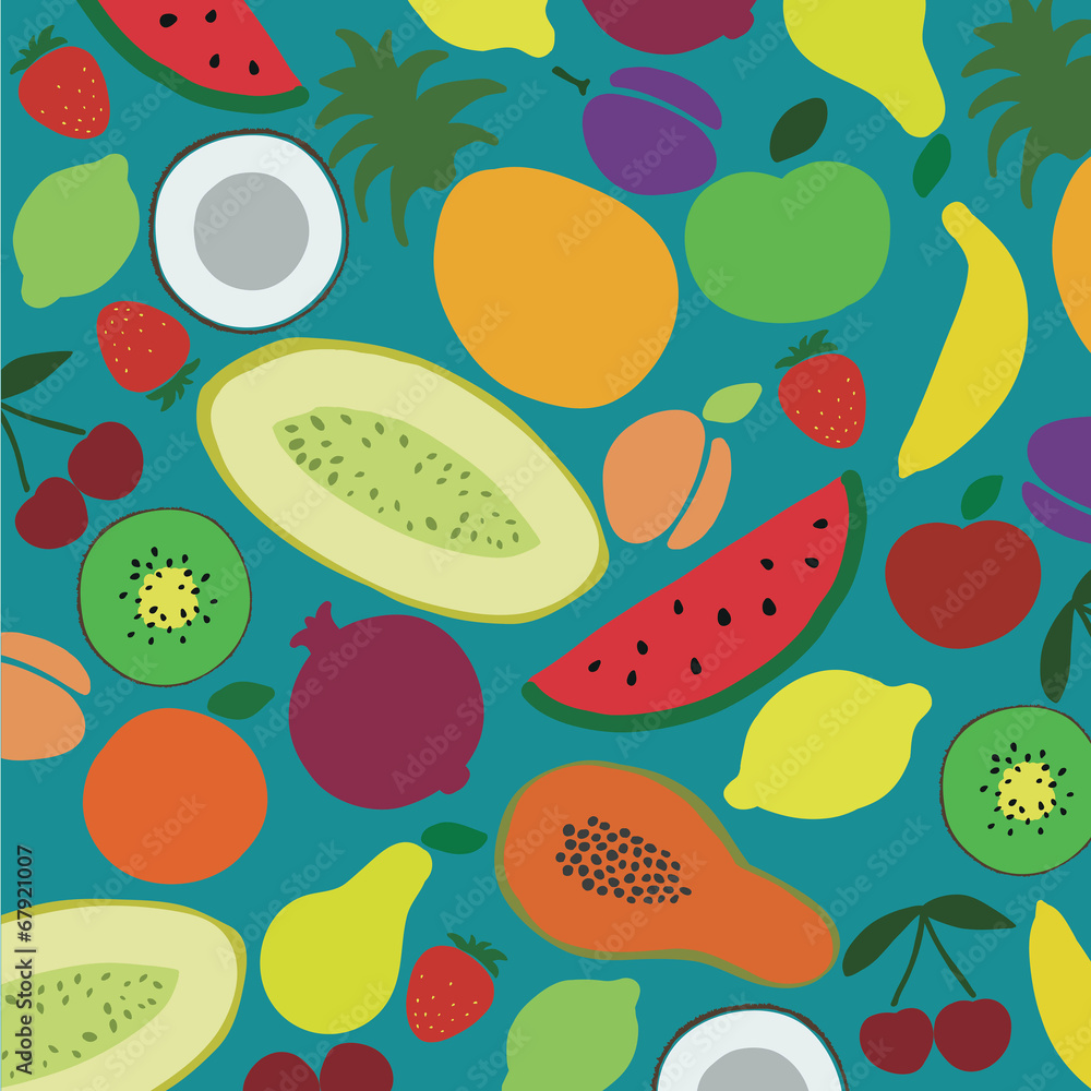 Vector collection of various fruits Vector collection of various fruits
