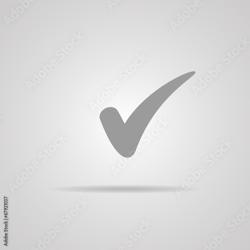 Check mark sign icon. Checkbox button. Vector
