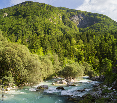 Rzeka Soca,Słowenia,Alpy Julijskie photo