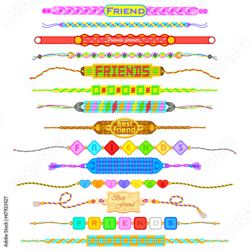 Colorful Friendship bands