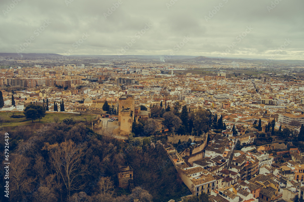 city view Granada, Alhambra