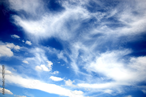 Blue sky with white clouds