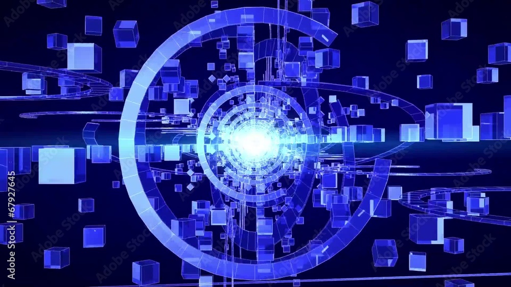 青いテクノロジーイメージ_F 青いテクノロジーイメージ_F
