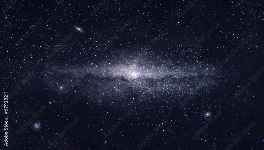 Fototapeta premium Bright galaxy