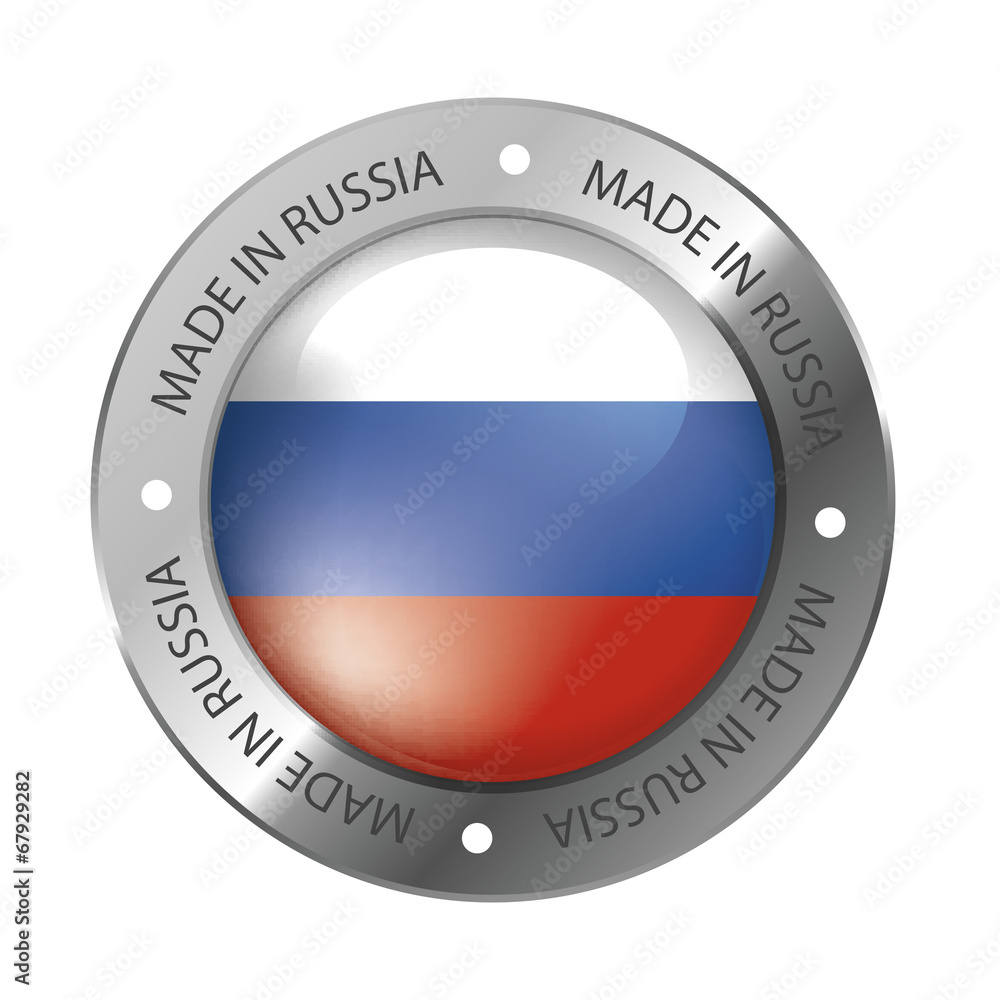 Made in Russia Seal, Russian Flag (vector Art) Made in Russia Seal, Russian Flag (vector Art)