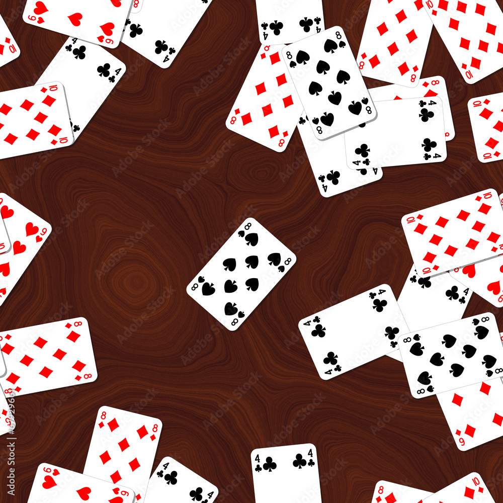 Playing cards on deck seamless generated hires texture Playing cards on deck seamless generated hires texture