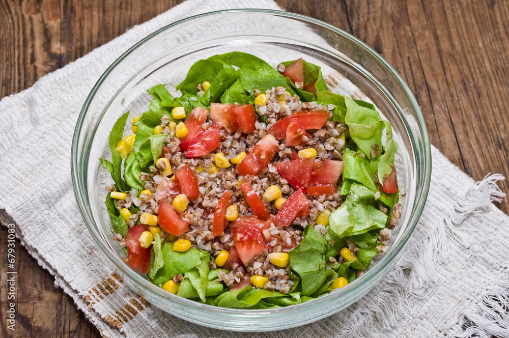 Buckwheat salad for fitness