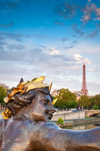 Pont Alexandre III & Eiffel Tower, Paris