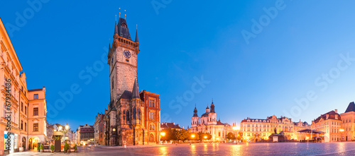 Photography St Nicholas Church in the city of Prague.