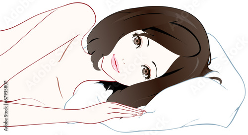 女性　美容　枕