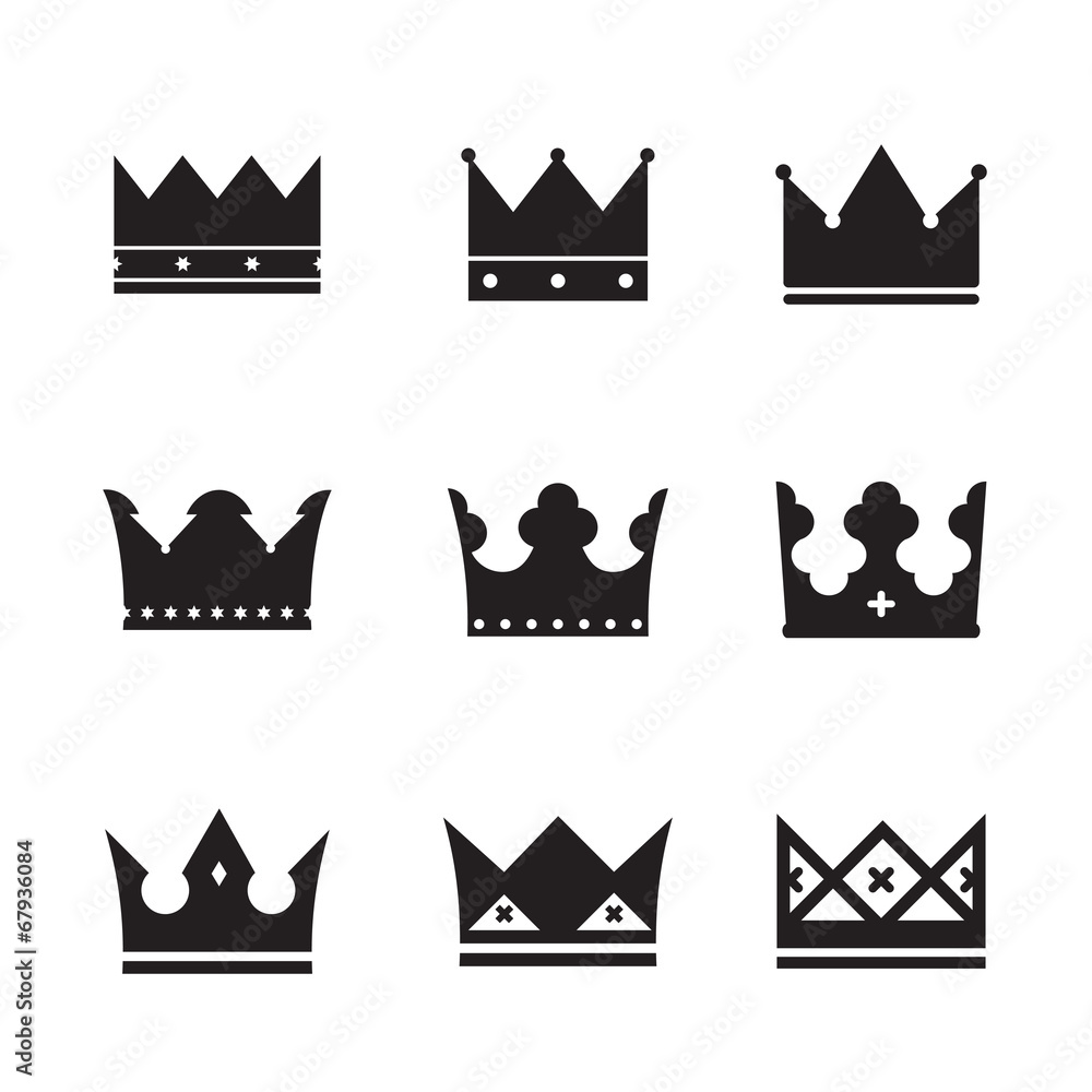 vector black crowns vector black crowns