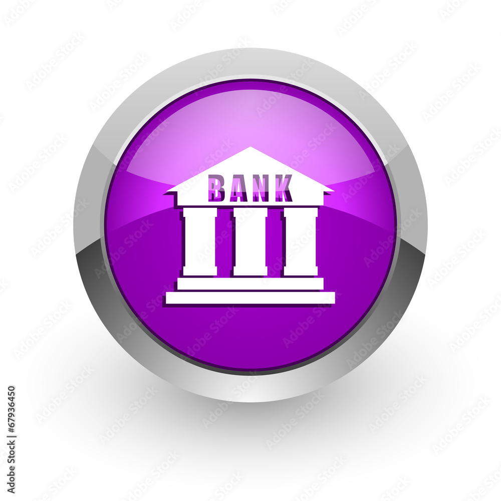 bank pink glossy web icon bank pink glossy web icon
