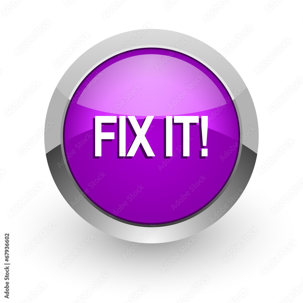 fix it pink glossy web icon