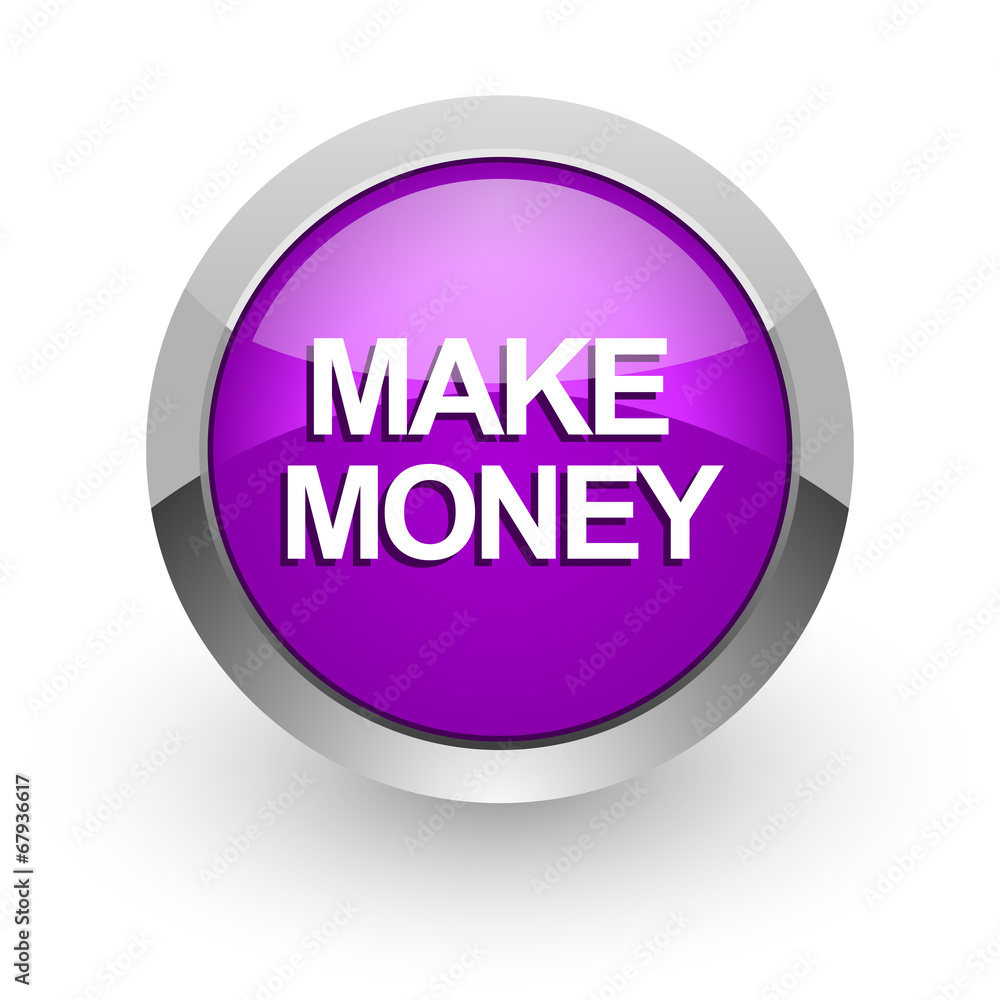 make money pink glossy web icon make money pink glossy web icon