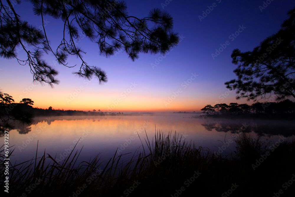 lake on the mountain