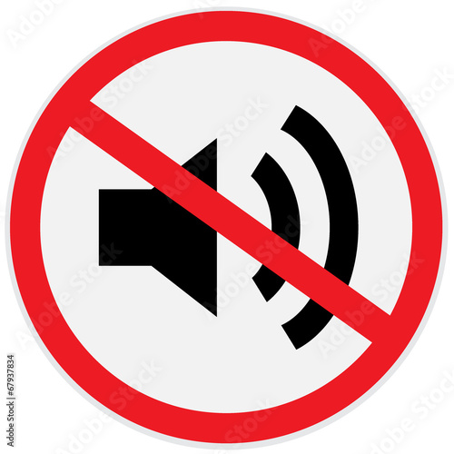 No sound, music, sign