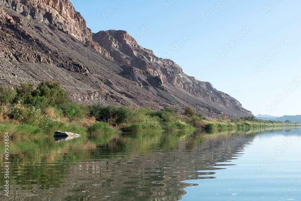 Sur la rivière Orange en Afrique du Sud Sur la rivière Orange en Afrique du Sud