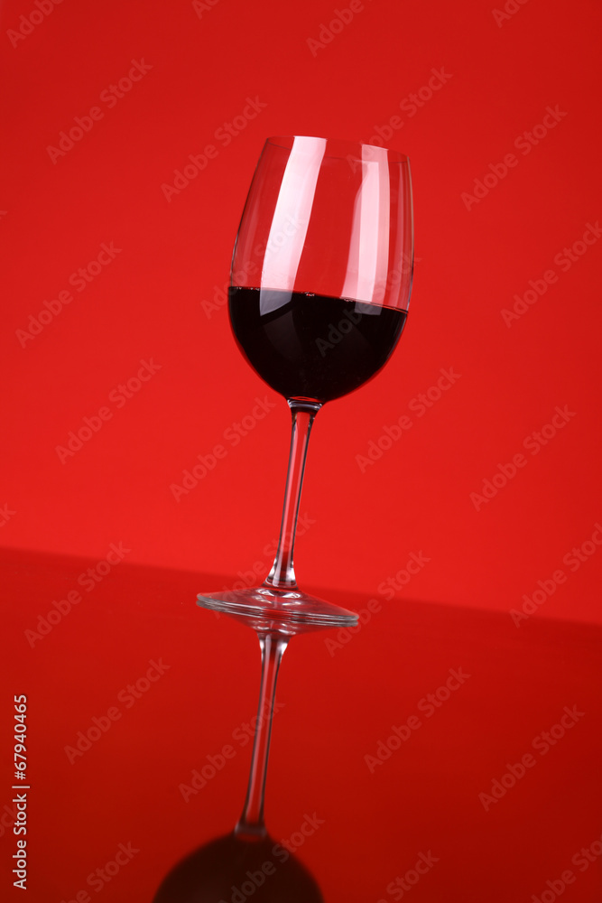 Glass of red wine Glass of red wine