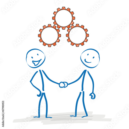 Stickman Handshake Gears