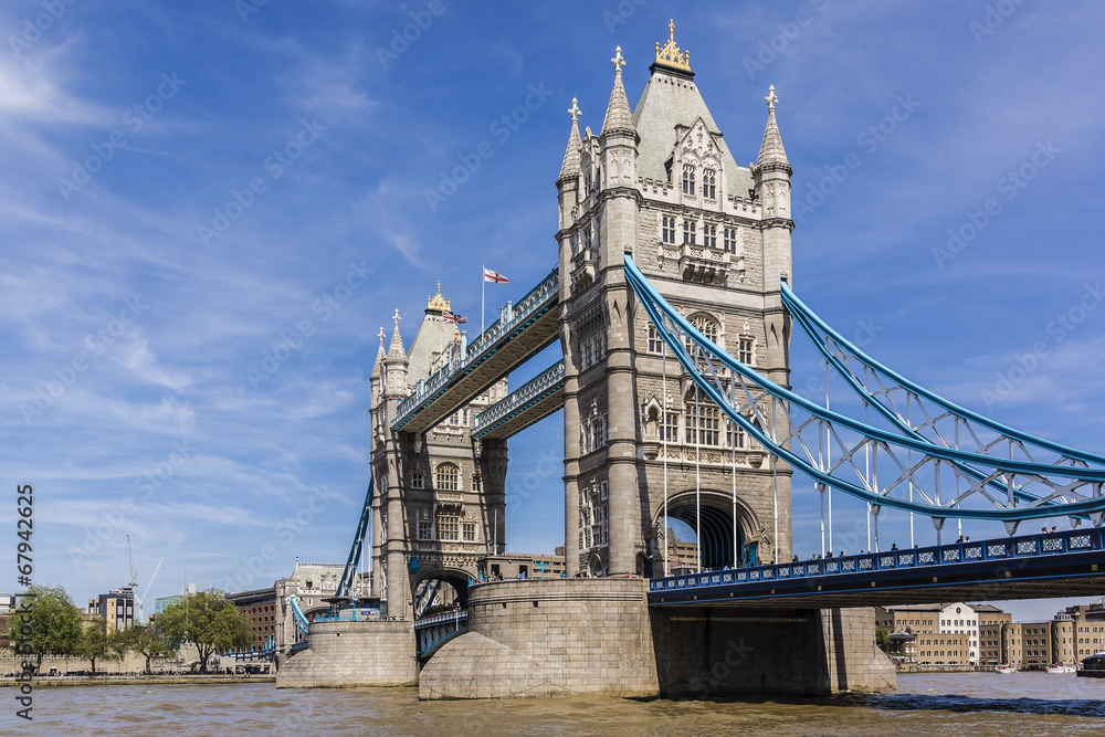 Tower Bridge (1886 – 1894) over Thames - iconic symbol of London