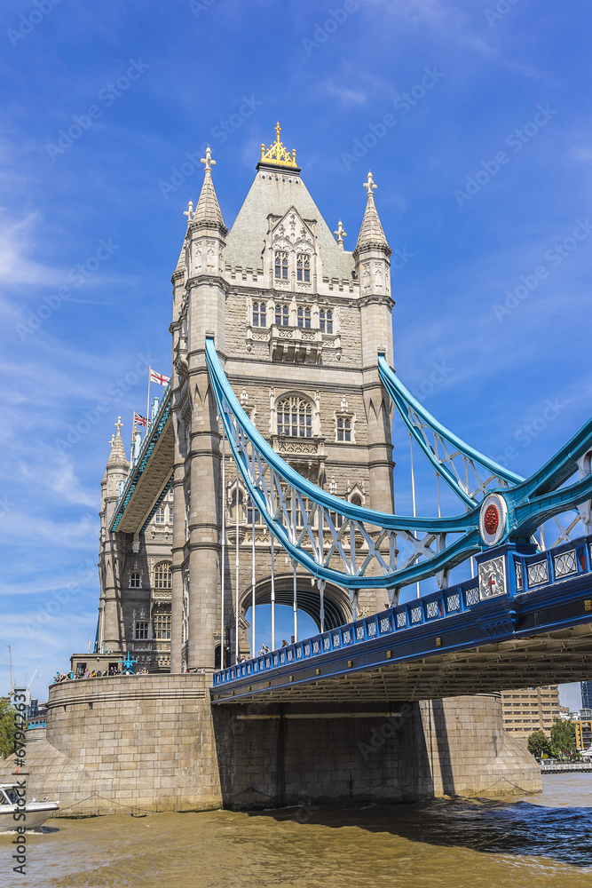 Tower Bridge (1886 – 1894) over Thames - iconic symbol of London