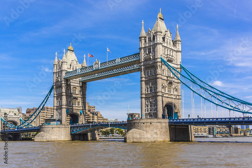 Fototapeta Naklejka Na Ścianę i Meble -  Tower Bridge (1886 – 1894) over Thames - iconic symbol of London