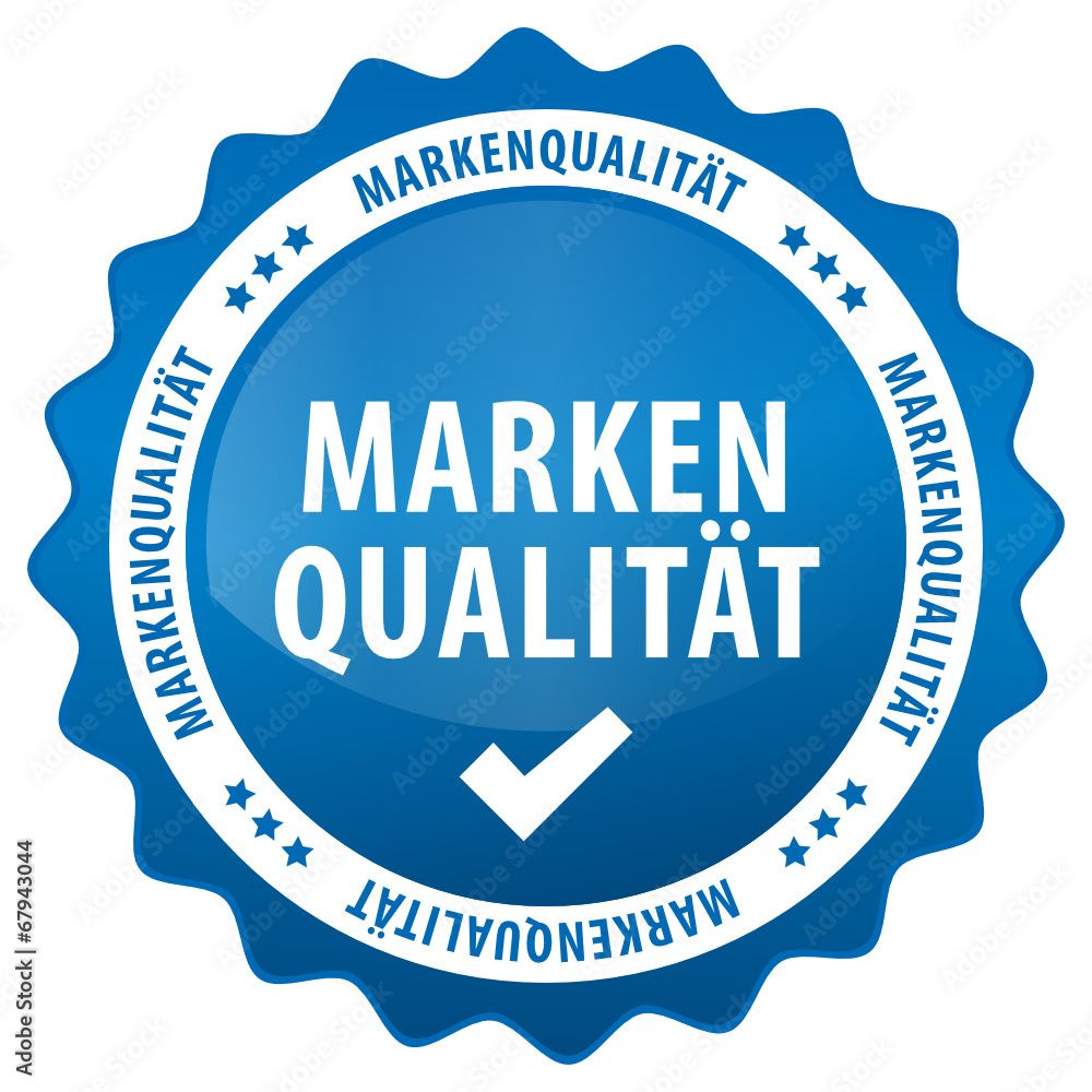 Markenqualität - blau
