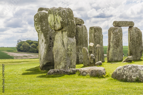 Ancient prehistoric stone monument Stonehenge near Salisbury, UK photo