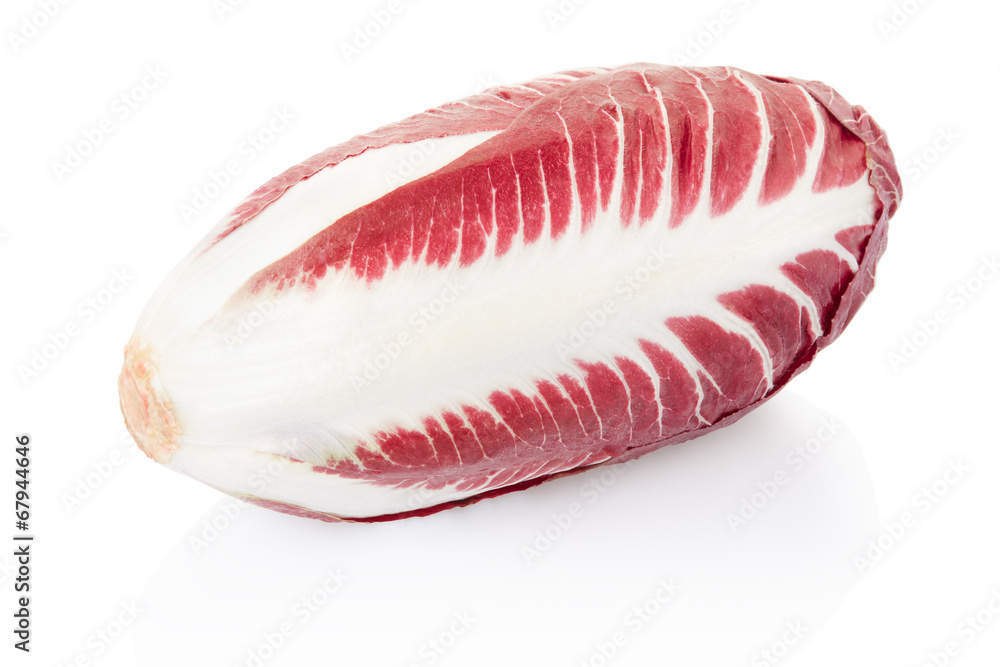 Radicchio, red salad on white, clipping path Radicchio, red salad on white, clipping path