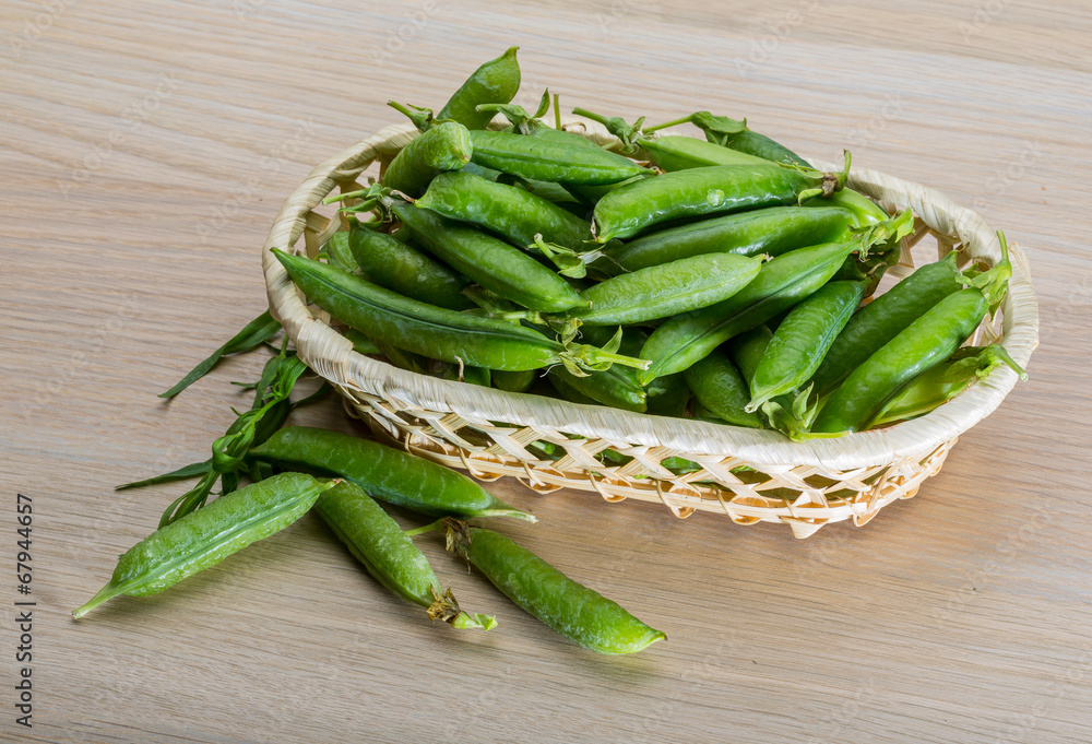 Green fresh peas