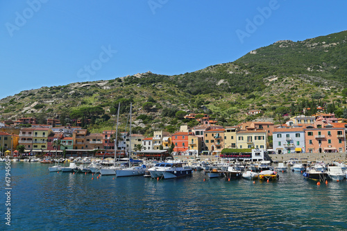 Boats in the small harbor of Giglio Island © Salvatore