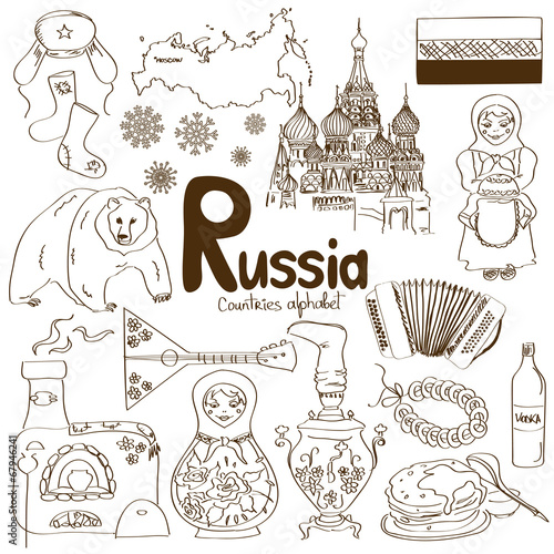 Collection of Russia icons