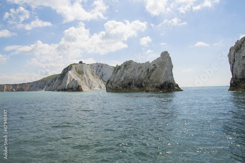 Canvas Print the isle of wight needles