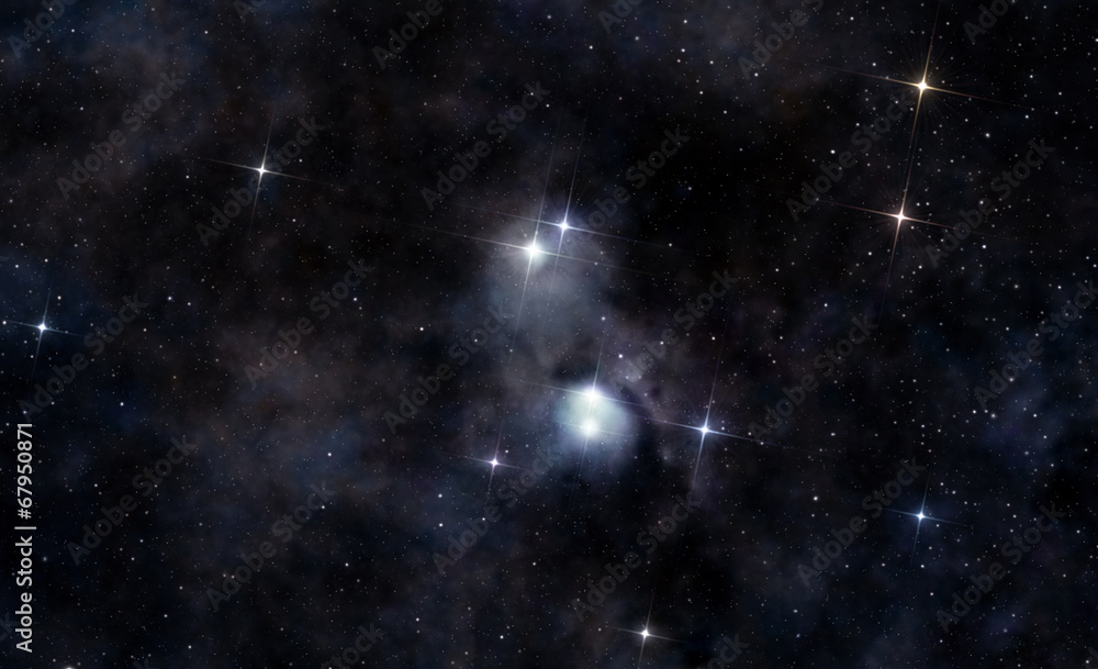 Fototapeta premium Interstellar cloud in deep space