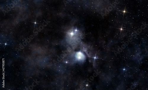 Interstellar cloud in deep space
