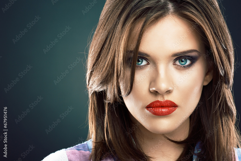 Fototapeta premium Beauty woman face portrait.