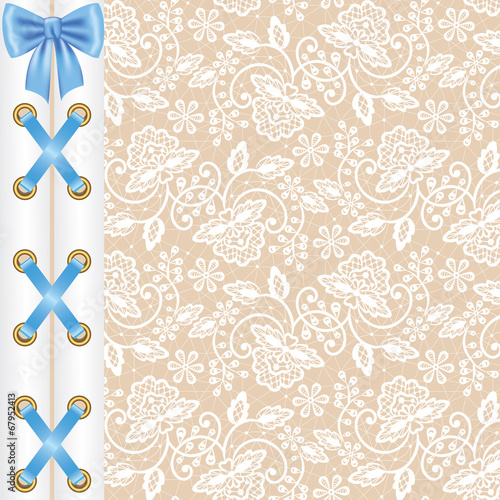 background with corset lacing