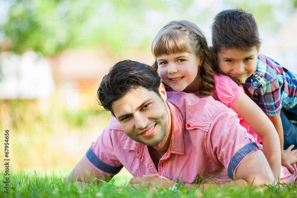 Cute family portrait Cute family portrait