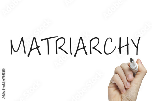 Принти на полотні Hand writing matriarchy