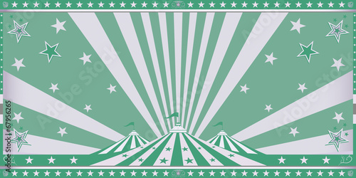 circus green invitation