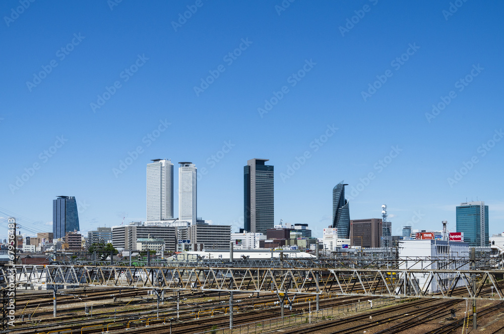 Fototapeta premium Wieżowce w Meieki